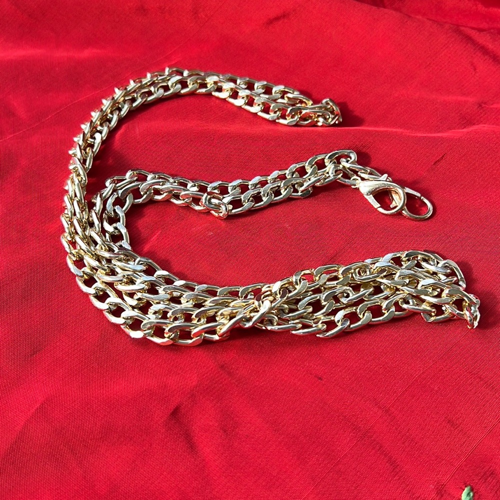 Bag or wallet chain 50” long gold plated chain